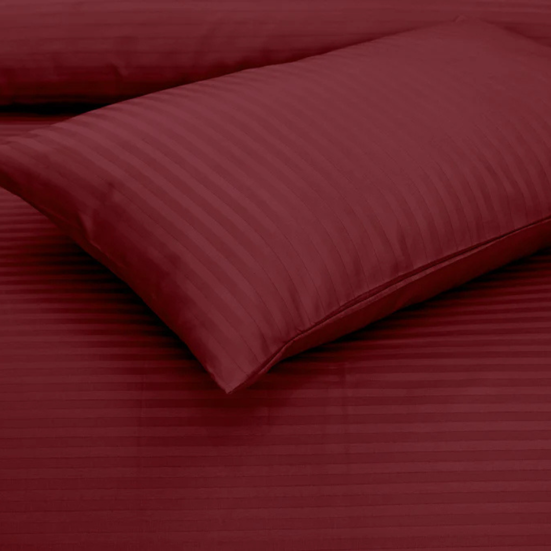 Maroon Stripe - Bed Sheet