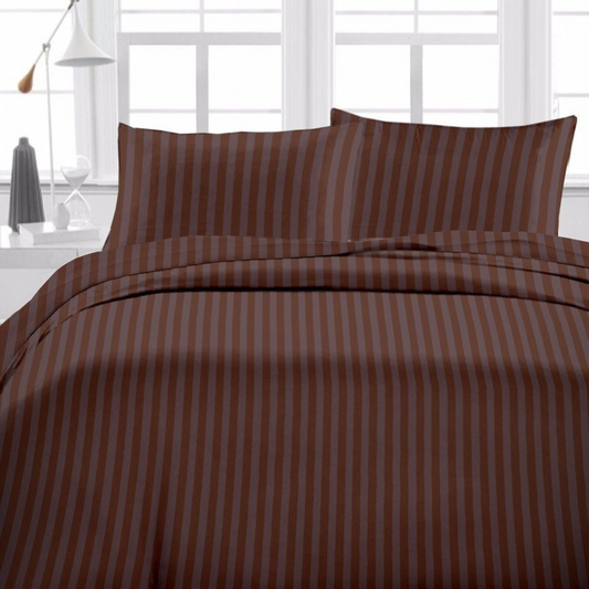 Brown Stripe- Bed Sheet