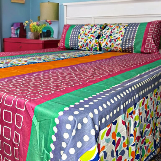 Rainbow Burst - Bed Sheet